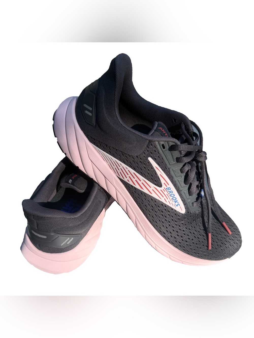Brooks Anthem 6 Charcoal & Pink Rose Women’s Running Shoes 🏃♀️